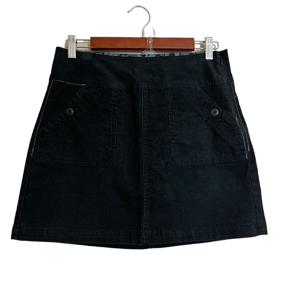 prAna Canyon Cord Skirt in Washed Black sz. 4 - Picture 2 of 8